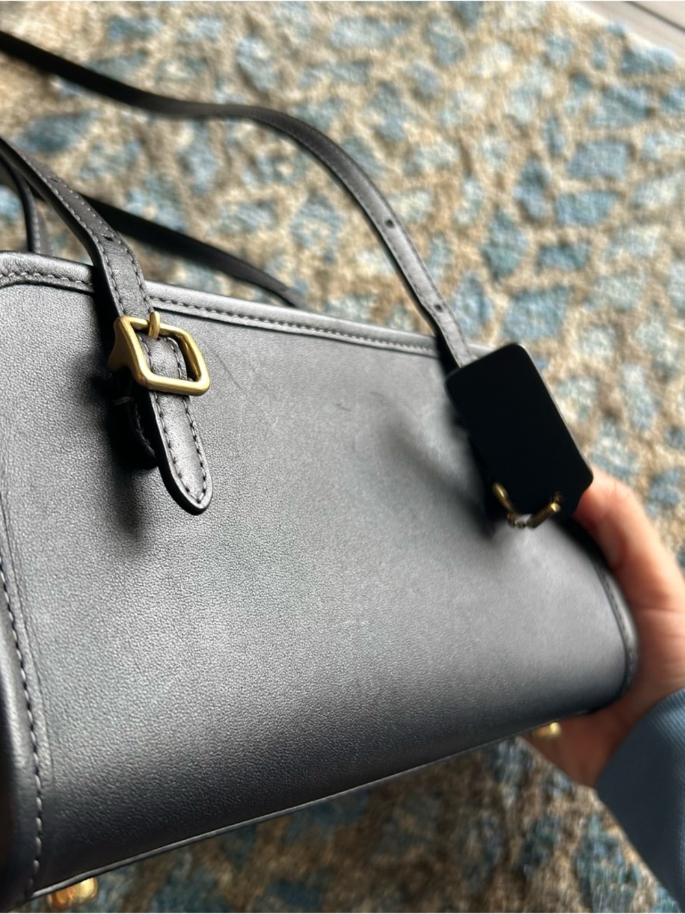 Coach Black Swing Zip Bag 20 - Picture 9 of 11
